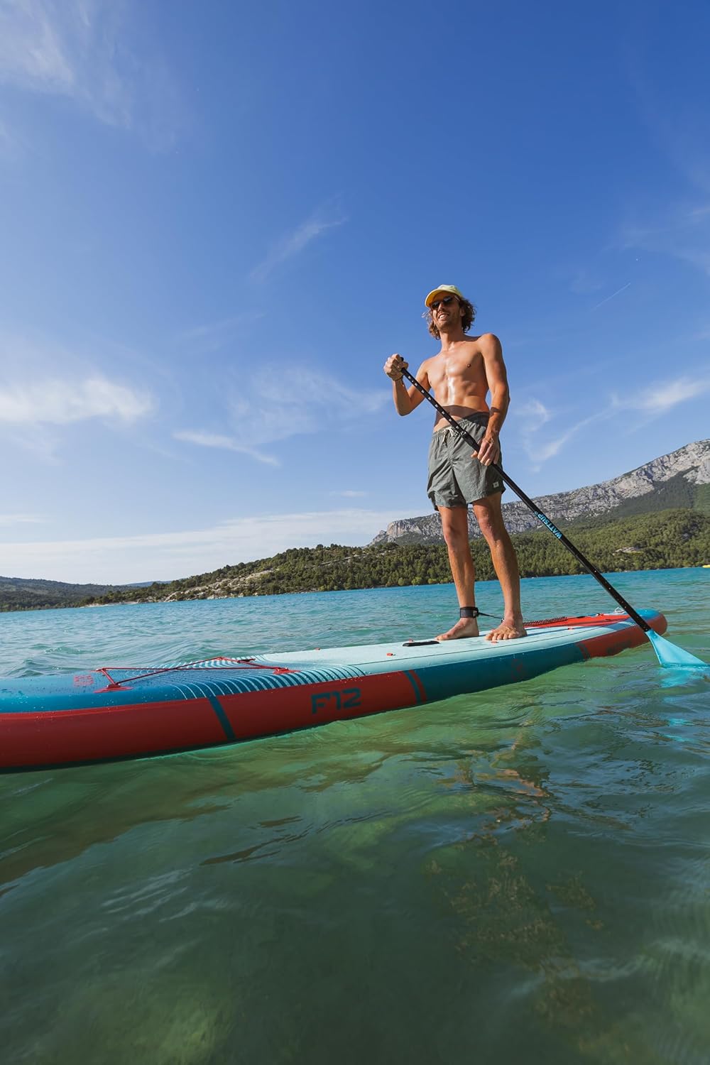 Wattsup - Sup Stand Up Paddle Gonflable - Gamme First - Dropstitch - Pack Complet : Pagaie Leash Pompe Sac de Transport