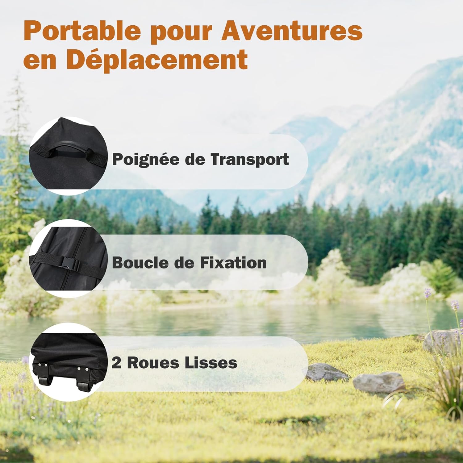 GOPLUS - tonnelle pliante 3x4,5m - imperméable, réglable, 10-12 pers