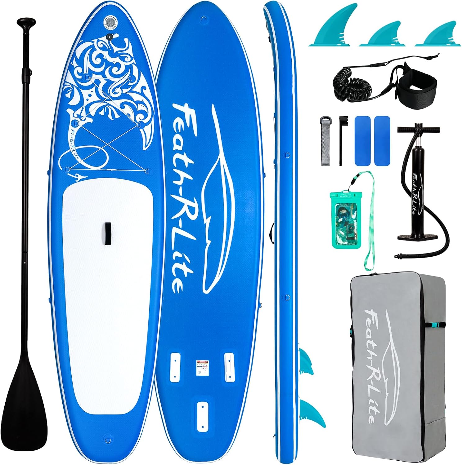 FEATH-R-LITE - Stand Up Paddle gonflable adulte - accessoires variés