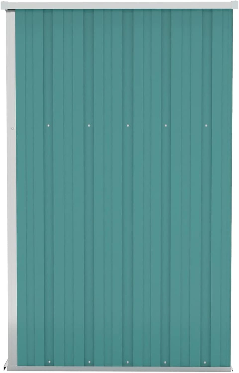 LAPOOH Abri de jardin mural, maisons préfabriquées, acier galvanisé vert, 118 x 100 x 178 cm