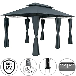 le parasol de jardin par excellence - noir