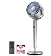 Dreo Ventilateur sur pied silencieux 20 dB, ventilateur oscillant omnidirectionnel 120°+120°, treuil 26M...