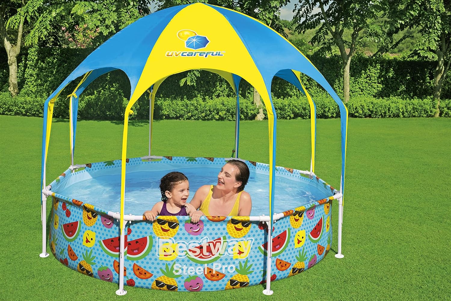 Bestway Piscine tubulaire Bleu 244 x 244 x 51 cm 1680 L 56432