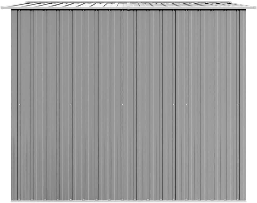 vidaXL - abri de stockage métal gris - 257x205x178 cm - rangement jardin