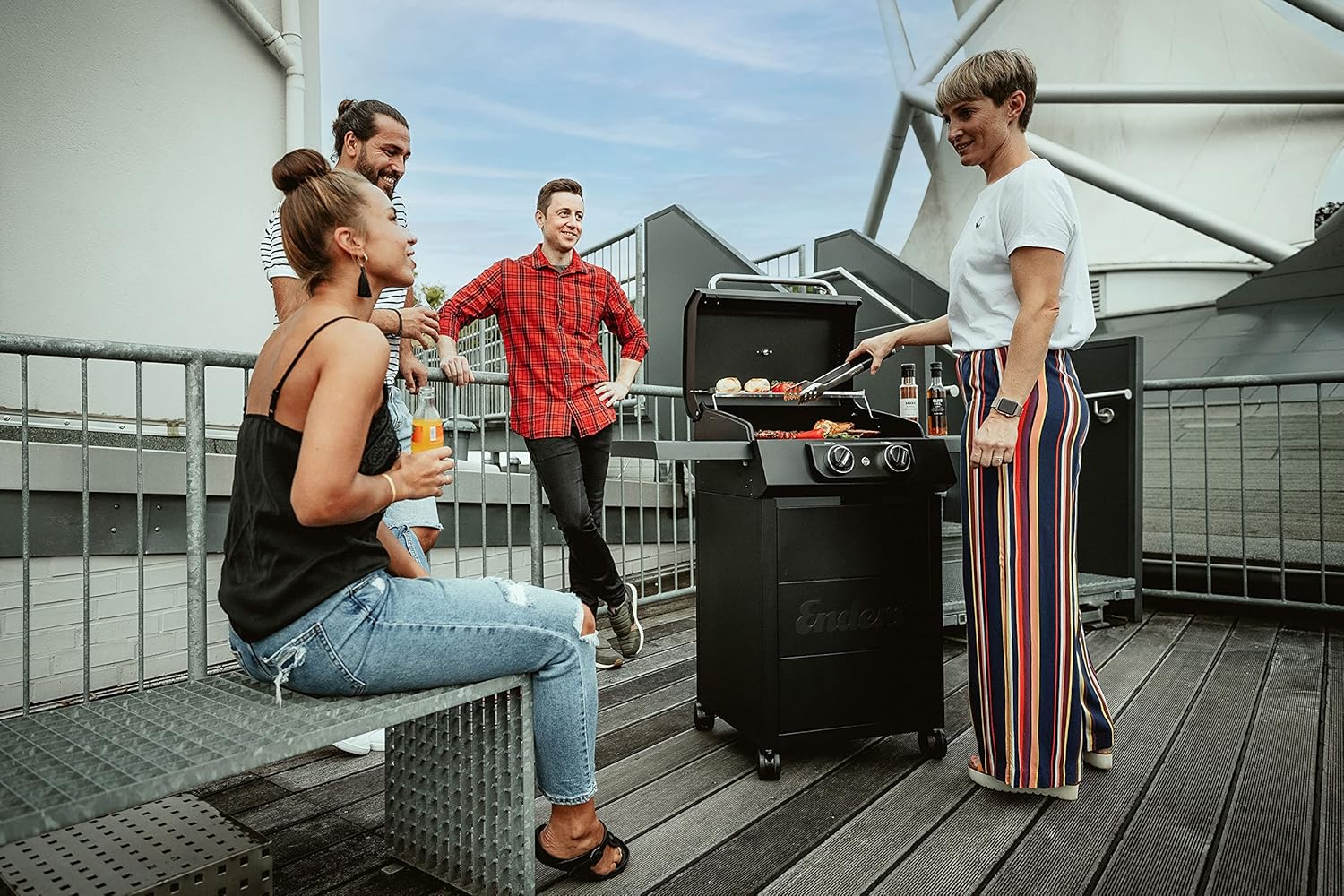 Enders - barbecue électrique eCRAVE 2 - fonte, 2 éléments, rangement