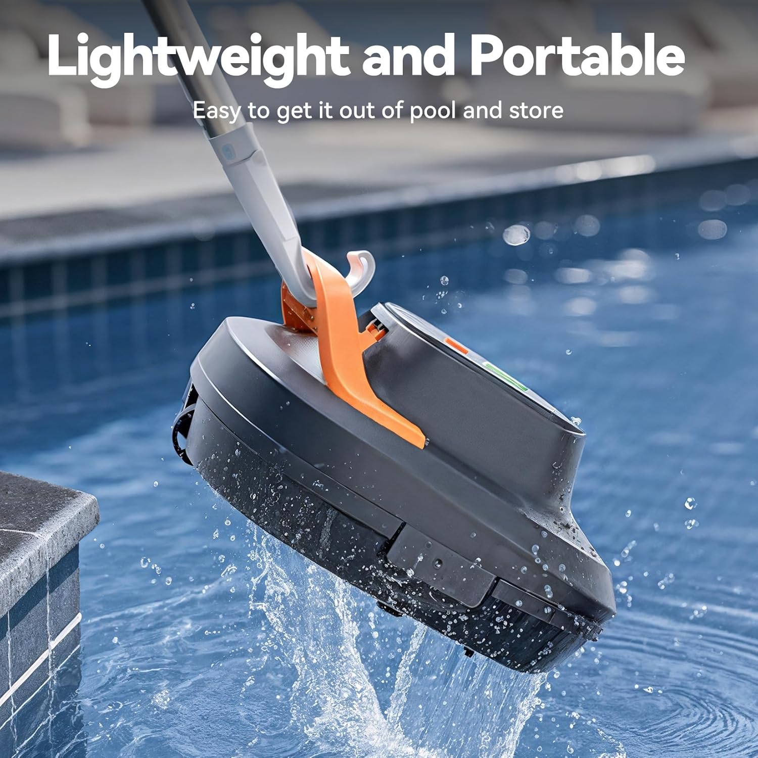 (Upgrade 2026) Coasteering Robot Piscine sans Fil, 200 Min Autonomie, 5200mAh, Aspiration 140 L/Min, Compatible Eau Salée & Douce, 2 Moteurs Brushless, Nettoyeur Automatique pour Piscines 120 m²