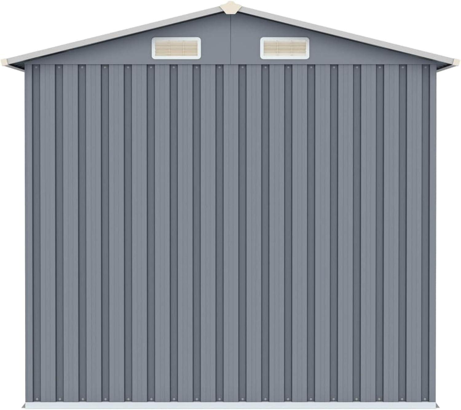 ARKEM - Abri de jardin acier 205x129x183 cm, gris, stockage outils