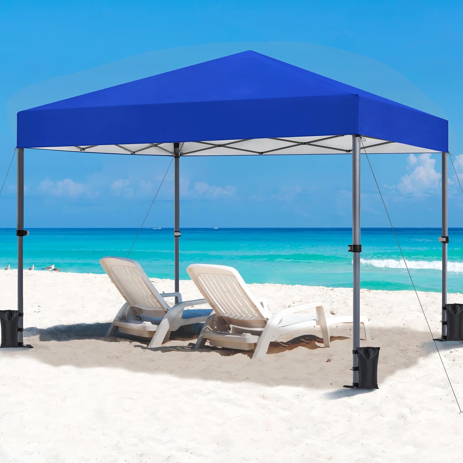 Yaheetech - Tonnelle pliable 3x3m, sac transport, sable, chevilles
