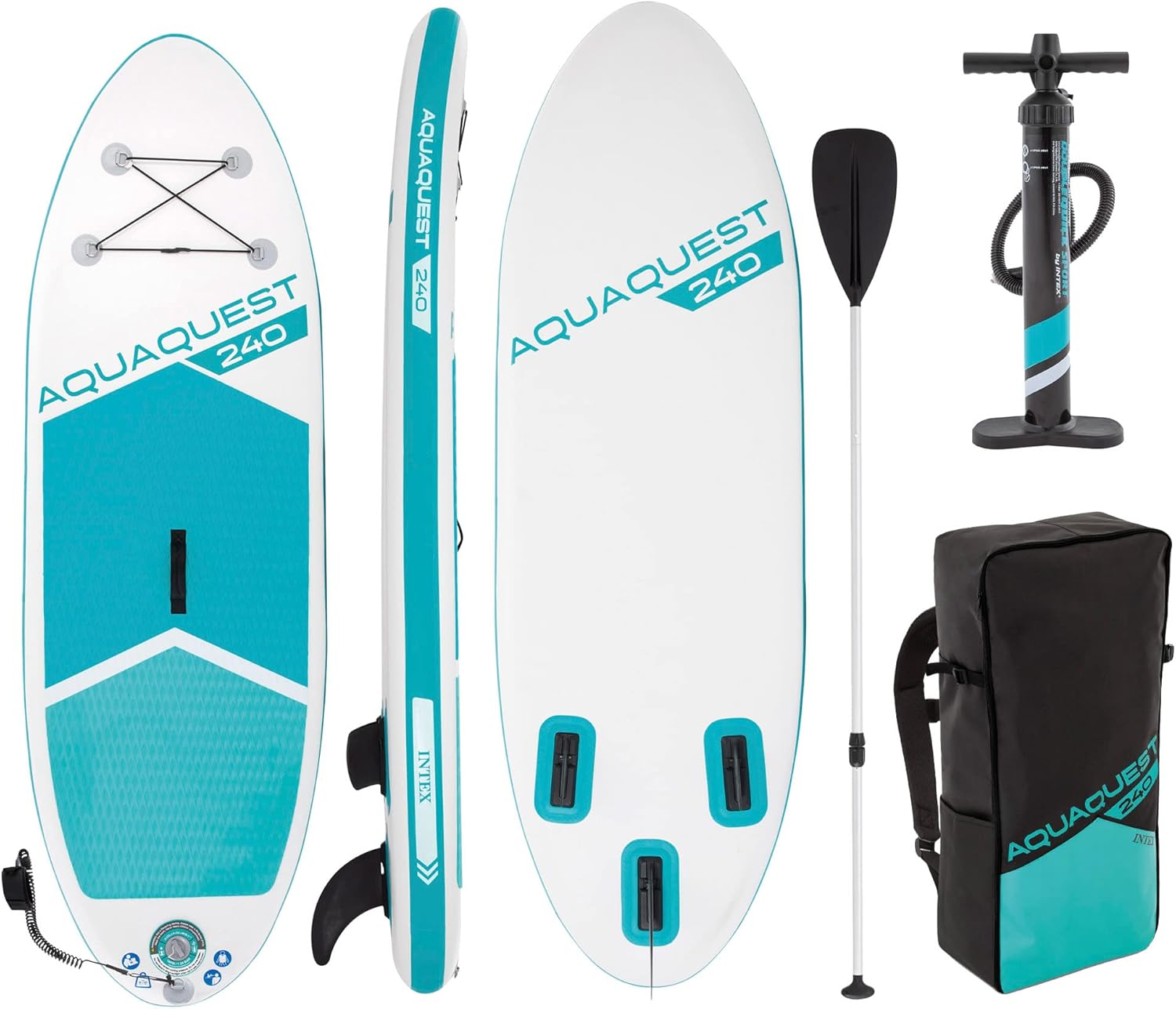 Intex - Aqua Quest 240 - 240 cm - kayak gonflable, 2 places, 68241NP