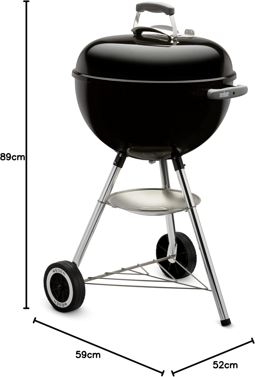 Weber - Classic Kettle - 47 cm - barbecue charbon, nettoyage facile, thermomètre
