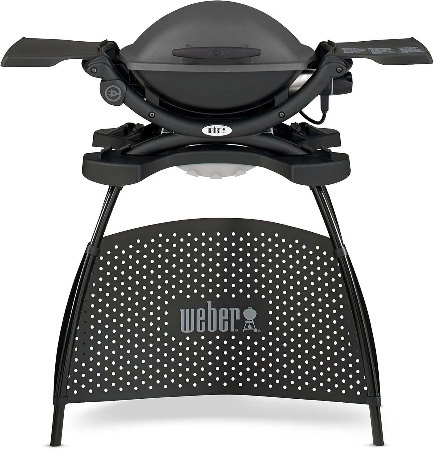 Weber - Q 1400 série - 43x32 cm - grille fonte, bac amovible, cordon 1,80 m, noir