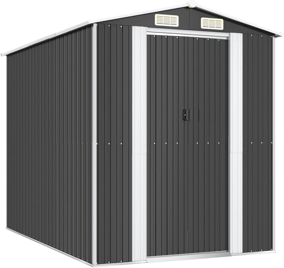 vidaXL - Abri de Jardin Anthracite - 192x274x223 cm - Acier galvanisé
