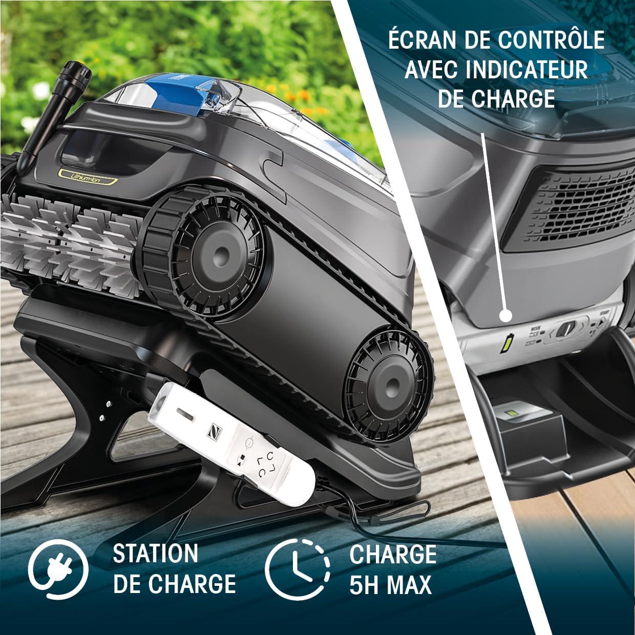 Zodiac - Freedom série - piscine jusqu'à 12x6m - télécommande, batterie lithium, nettoyage fond/murs/flottaison
