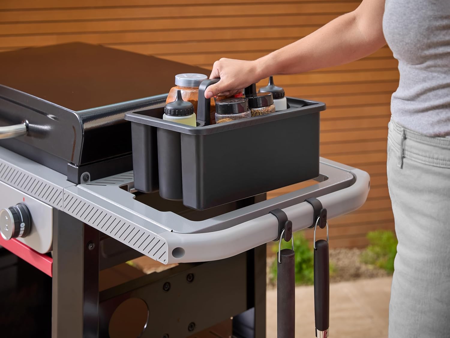 Weber - Plancha Premium - 71 cm - 3 brûleurs, surface émaillée, chaleur homogène, GPD71