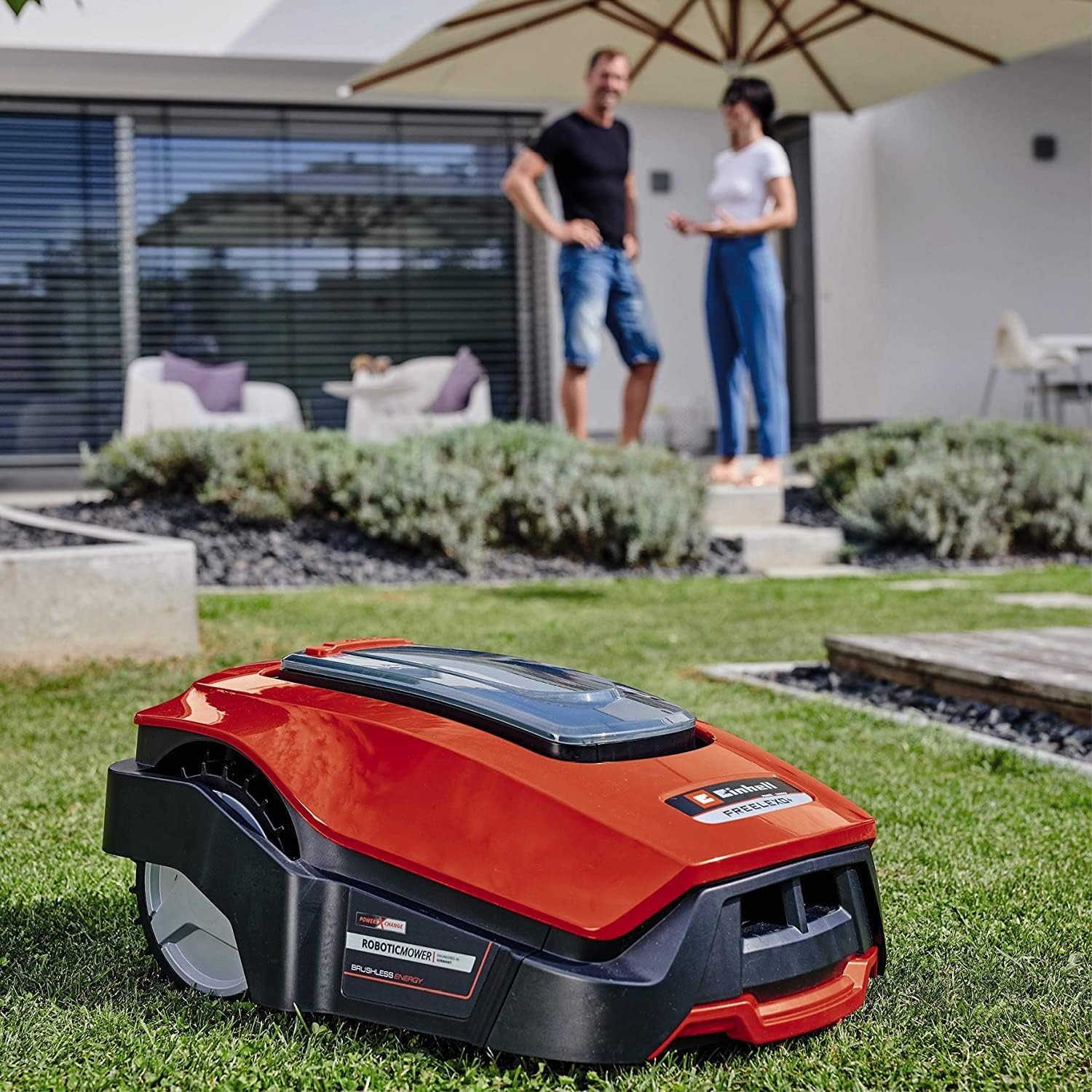 Einhell - robot tondeuse FREELEXO 1200 - 1200m² - LCD, Bluetooth, 18V, batterie 5,2Ah