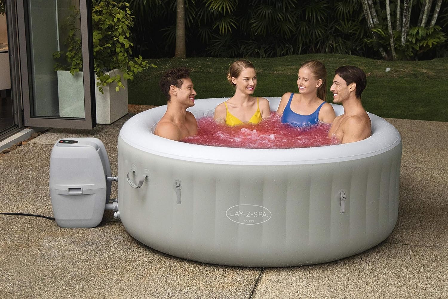 Bestway - LAY-Z-SPA Tahiti série Airjet - 180x66 cm - 2-4 personnes LAY-Z-SPA®