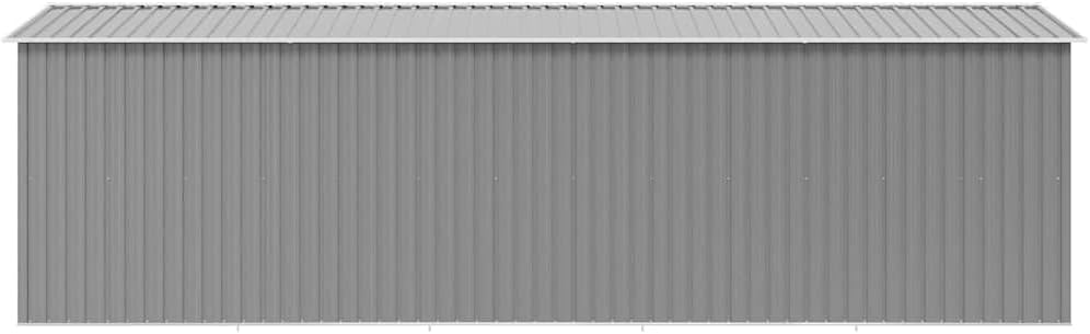 vidaXL Abri de Jardin 257x580x181 cm Métal Gris Terrasse Patio Cabane à Outils