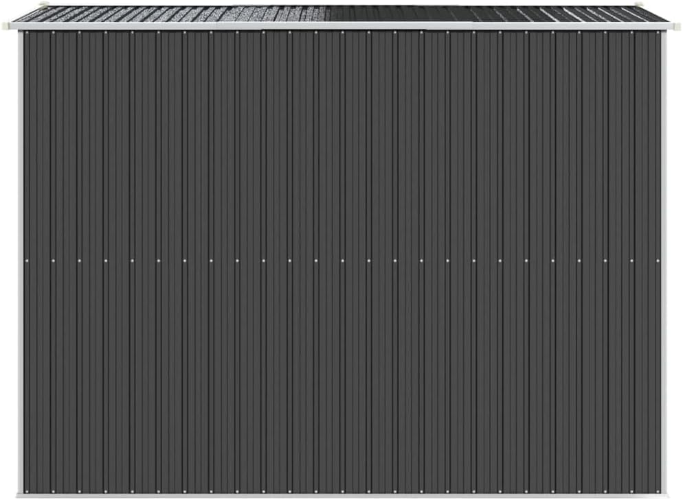vidaXL - Abri de Jardin Anthracite - 192x274x223 cm - Acier galvanisé