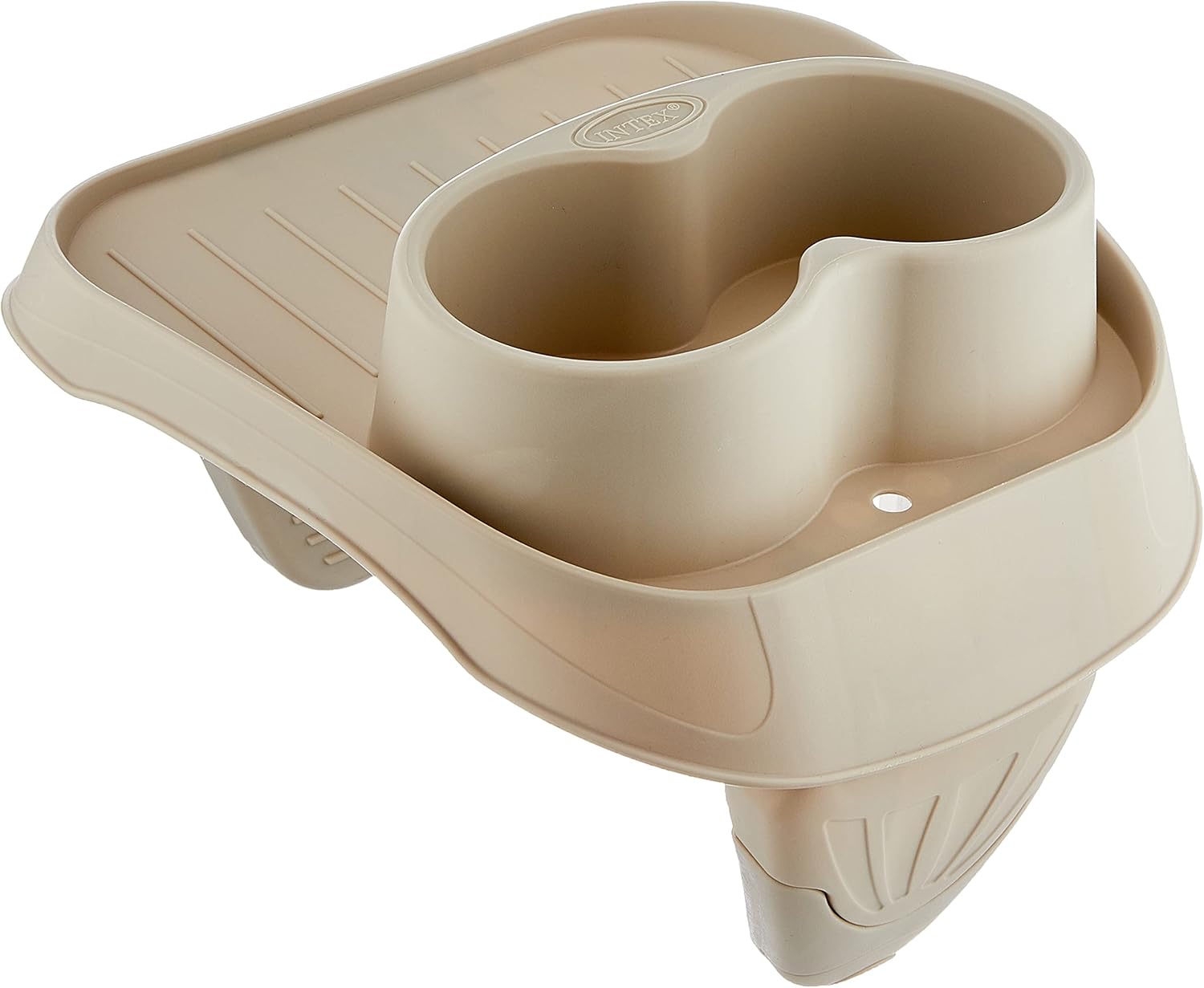 Intex Pure Spa Sahara 6 Places - Spa Gonflable Rond Beige/Tan - 140 Diffuseurs à Bulles - FiberTech - 1098 Litres
