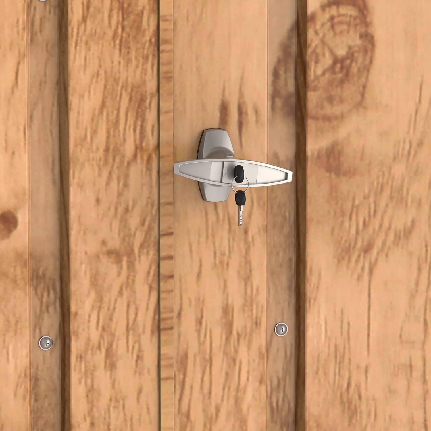 Duramax – abri à vélos double, 203x101x146 cm, portes verrouillables, finition bois