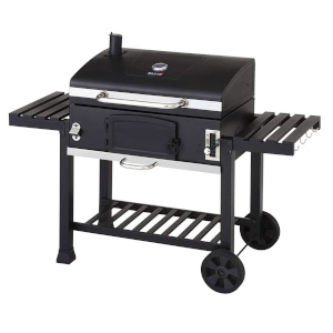 Barbecue fumoir à charbon de bois de la marque taino Hero XXL - Grilles en fonte - Grande surface de cuisson pour fumer 