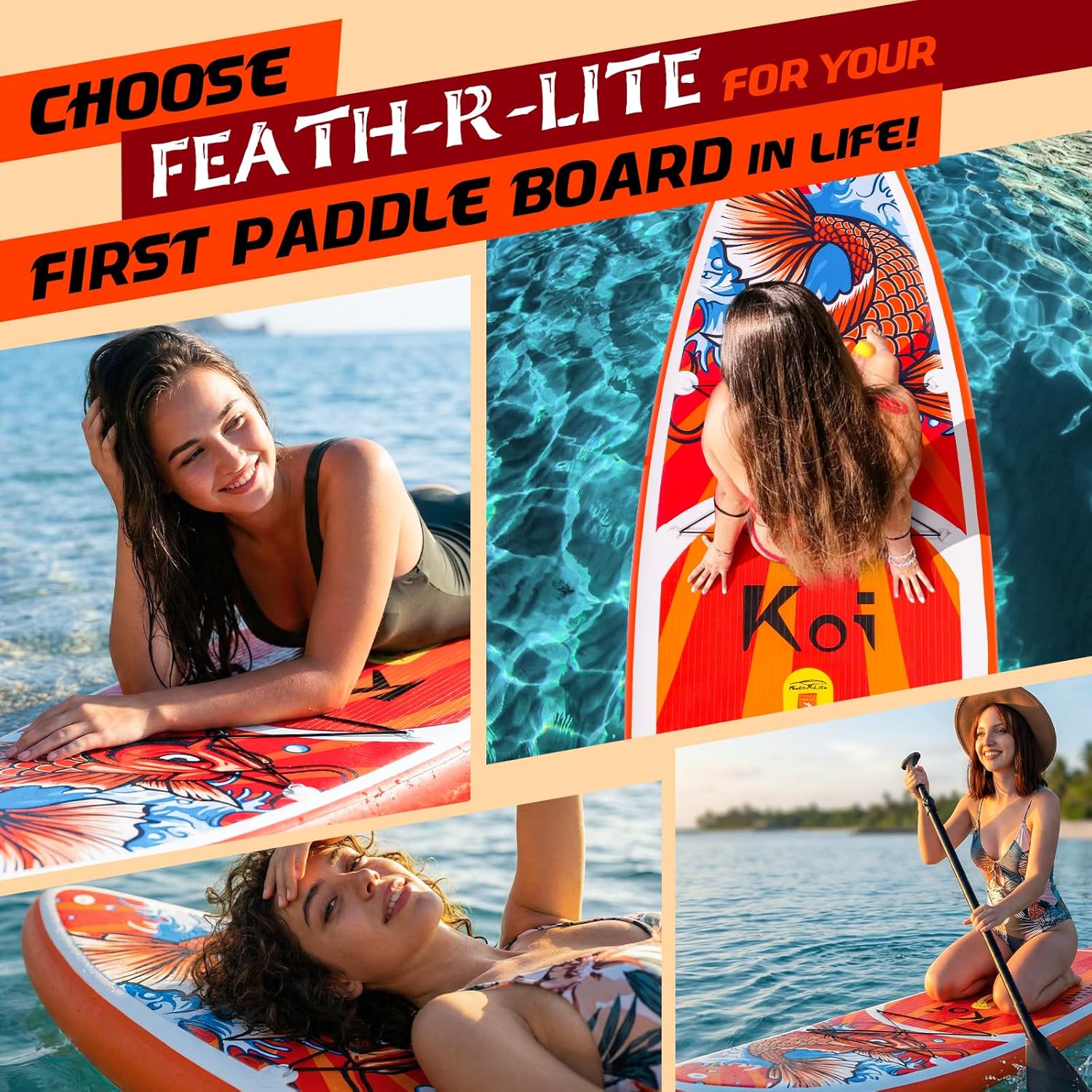 FunWater - planche de surf gonflable - 320x81x15cm - pagaie, pompe, sac, accessoires