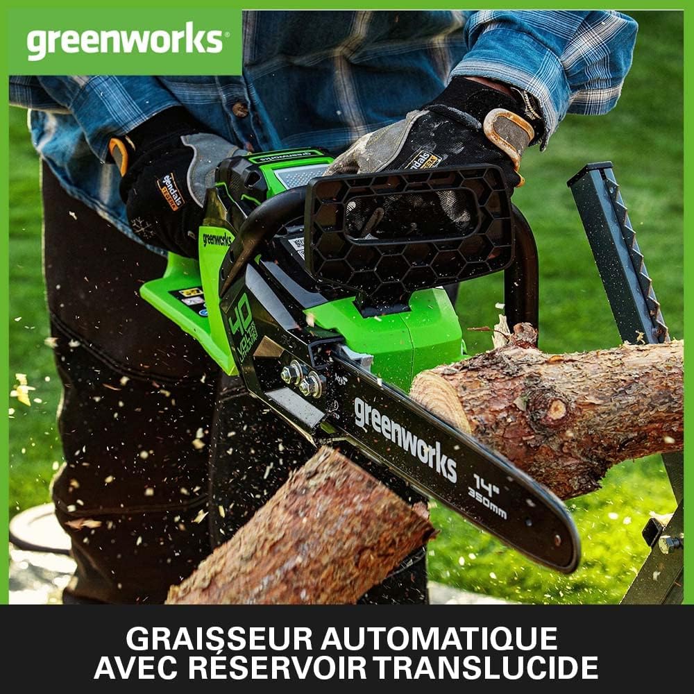 Greenworks - tronçonneuse sans balais 14