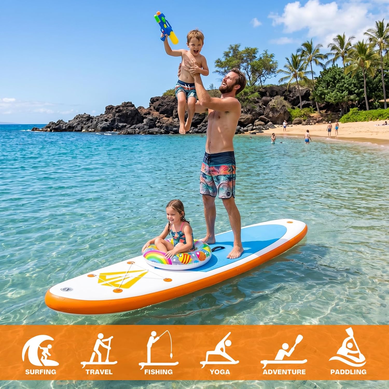 Tuxedo Sailor - Paddle Gonflable Adulte - Stand Up - accessoires complets, stabilité, design premium