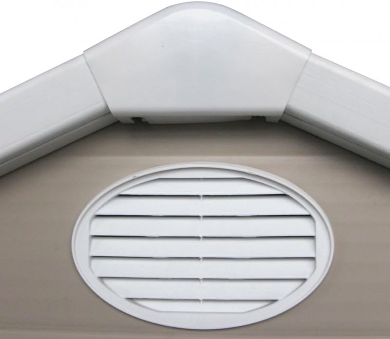 Jôbu - Abri de jardin en résine - 1,34m² - porte verrouillable, fenêtre, ventilation, acier galvanisé