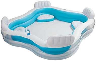 Intex - piscine familiale avec sièges - 229x229x66 cm - 4 places confortables