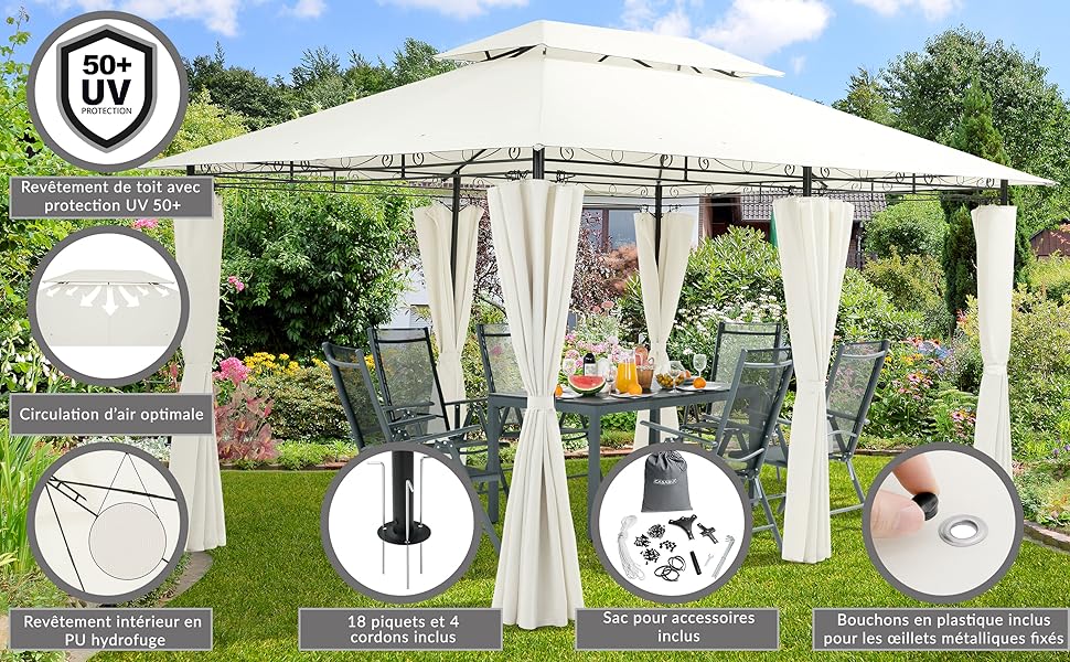 tonnelle de jardin exterieur jardin exterieur tonnelle pliante pergola tonnelle barnum tonnelle 3x4m
