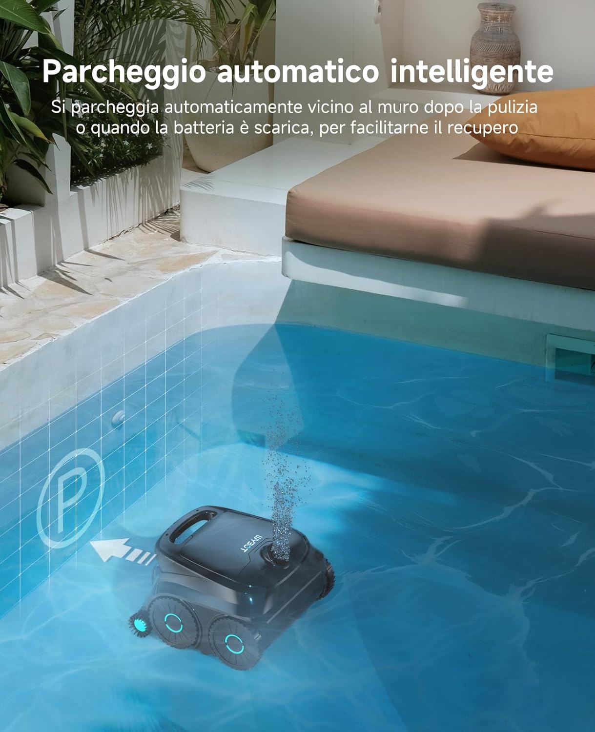 WYBOT - robot piscine OS600 - 120 min autonomie, navigation intelligente