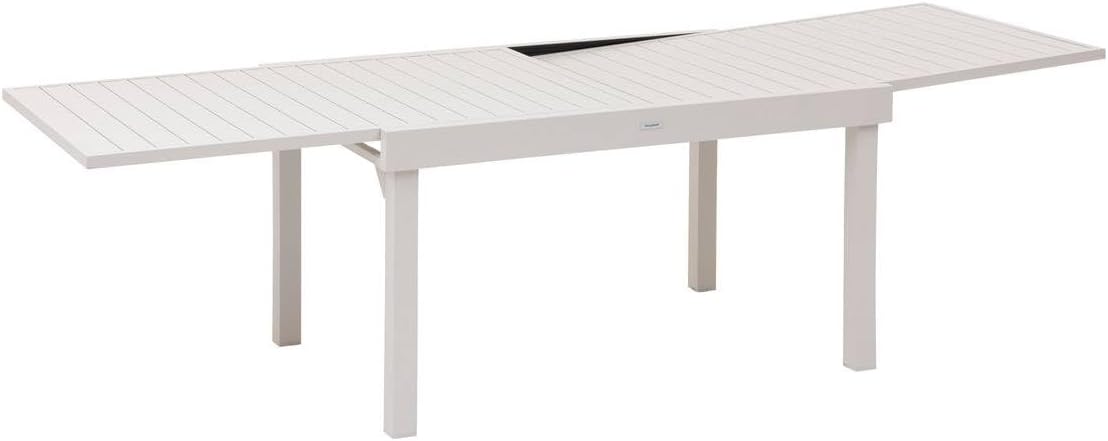 Hespéride - Piazza Extensible - 220/320x100cm - 10 places, aluminium epoxy