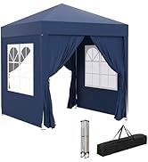 Outsunny Tonnelle de Jardin extérieure 2 x 2 m, tonnelle Pliante Pop-up, réglable en Hauteur, Pro...