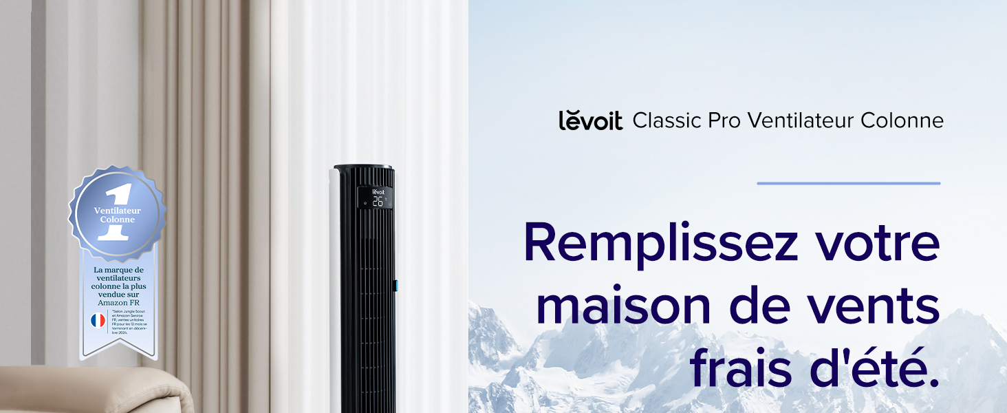 Le texte se lit comme suit : « Remplissez votre maison de vents frais d'été ». Quatre panneaux présentant diverses illustrations de fenêtres et de ventilateurs illustrant les modèles de circulation d'air dans un environnement domestique.