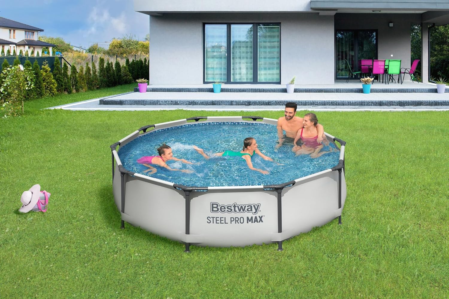 Bestway - Steel Pro Max Frame - Ø305x76cm - piscine avec pompe à filtre