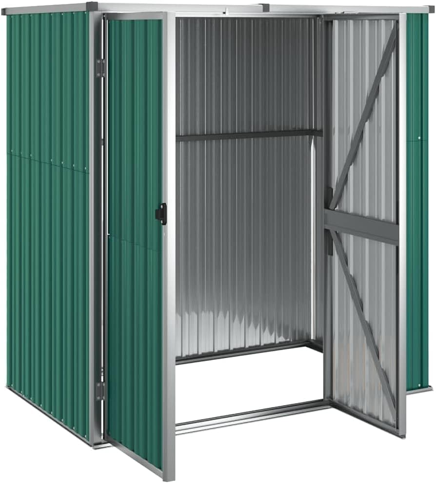 Générique Abri à Outils de Jardin Vert 161x89x161 cm Acier galvanisé, Maison & Jardin, Pelouses & Jardins, Vie en extérieur, Structures extérieures, Cabanes & abris de Jardin, Vert, (Poids 29.62KG)