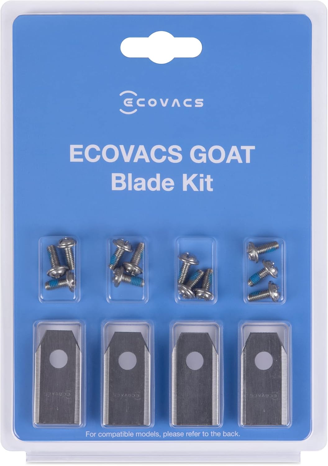 ECOVACS - Goat G1/O500/O600/O800/O1200/A1600/A3000 - 12 lames - compatible tondeuse robot