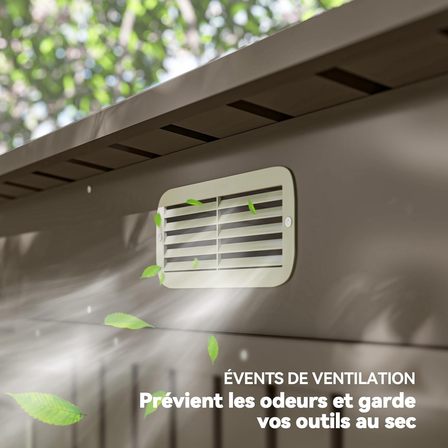 Outsunny - Abri de jardin métal 3 m² - 249x121x183 cm - acier galvanisé, portes verrouillables, aérations