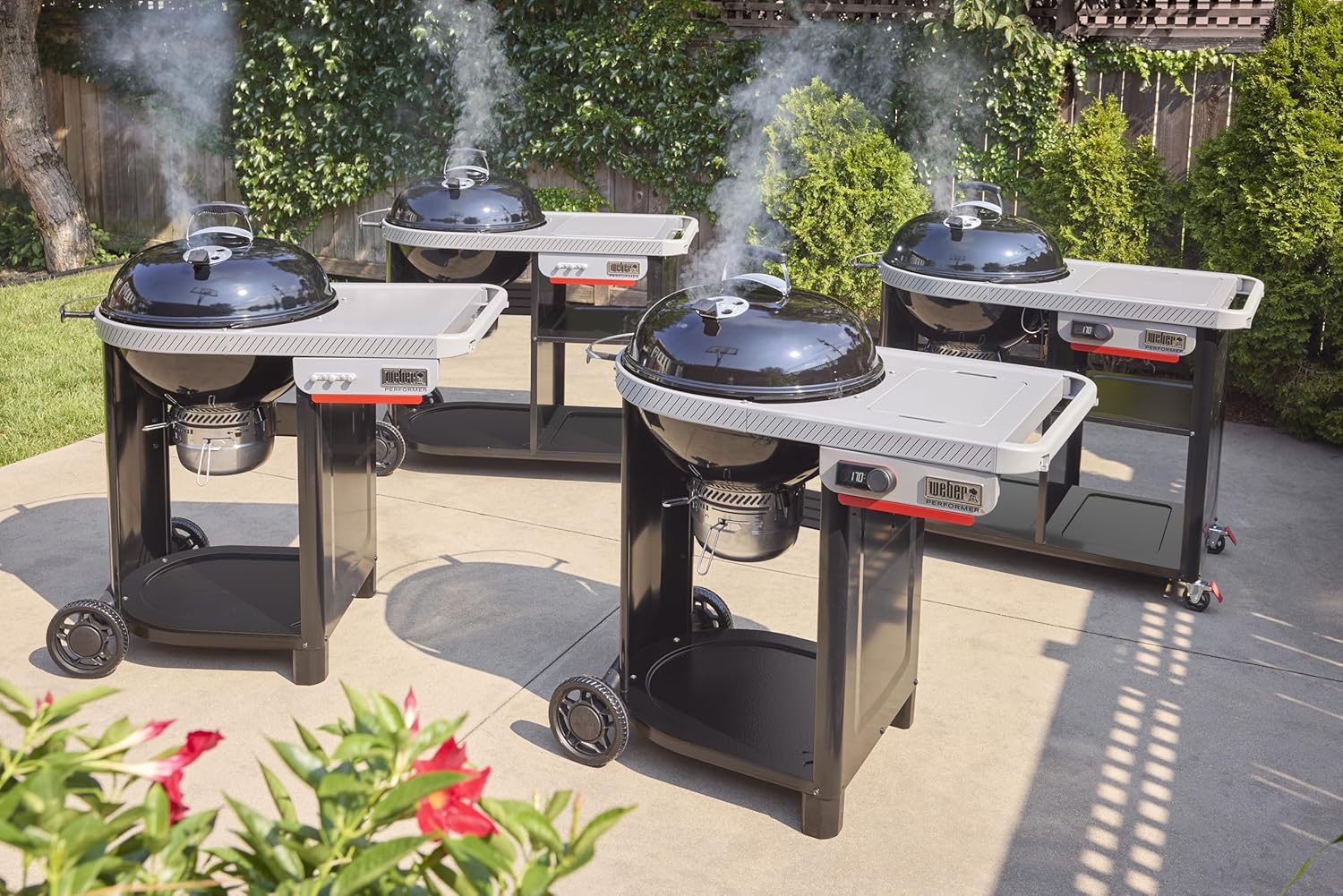 Weber - Performer série - 57 cm - barbecue charbon, couvercle acier, tablette, One-Touch, thermomètre