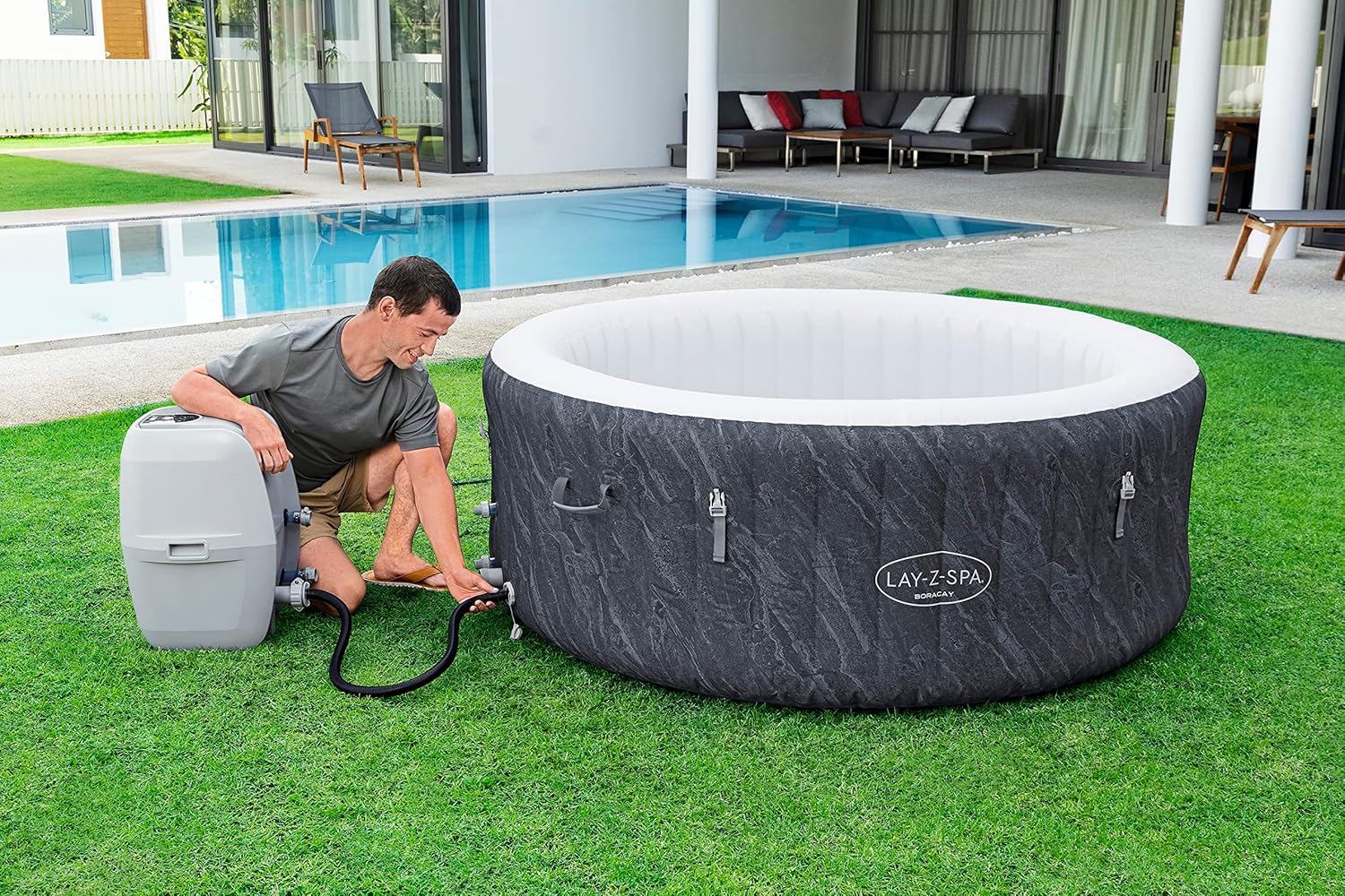Bestway - Boracay AirJet - 1,80m x 66cm - spa gonflable 71x26