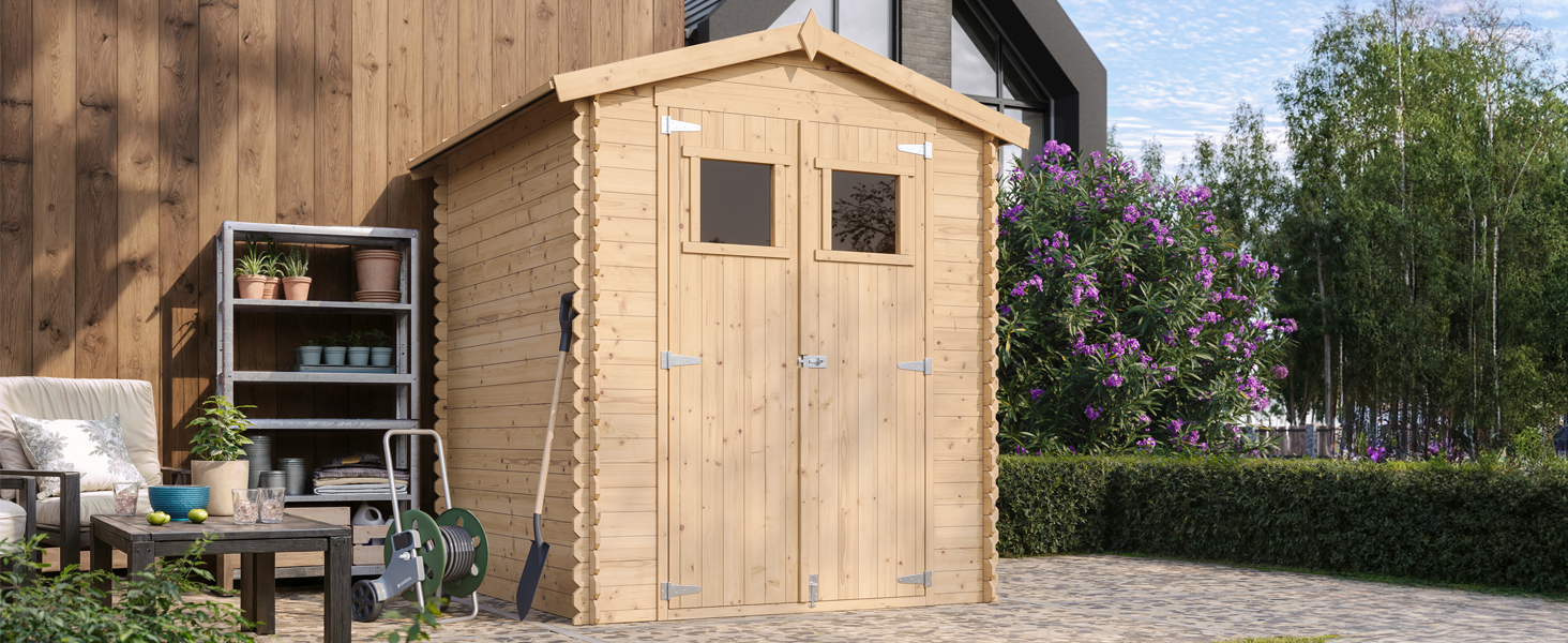 maison de jardin por velos pour la machine Chalet cabane en bois bar d'été stockage atelier