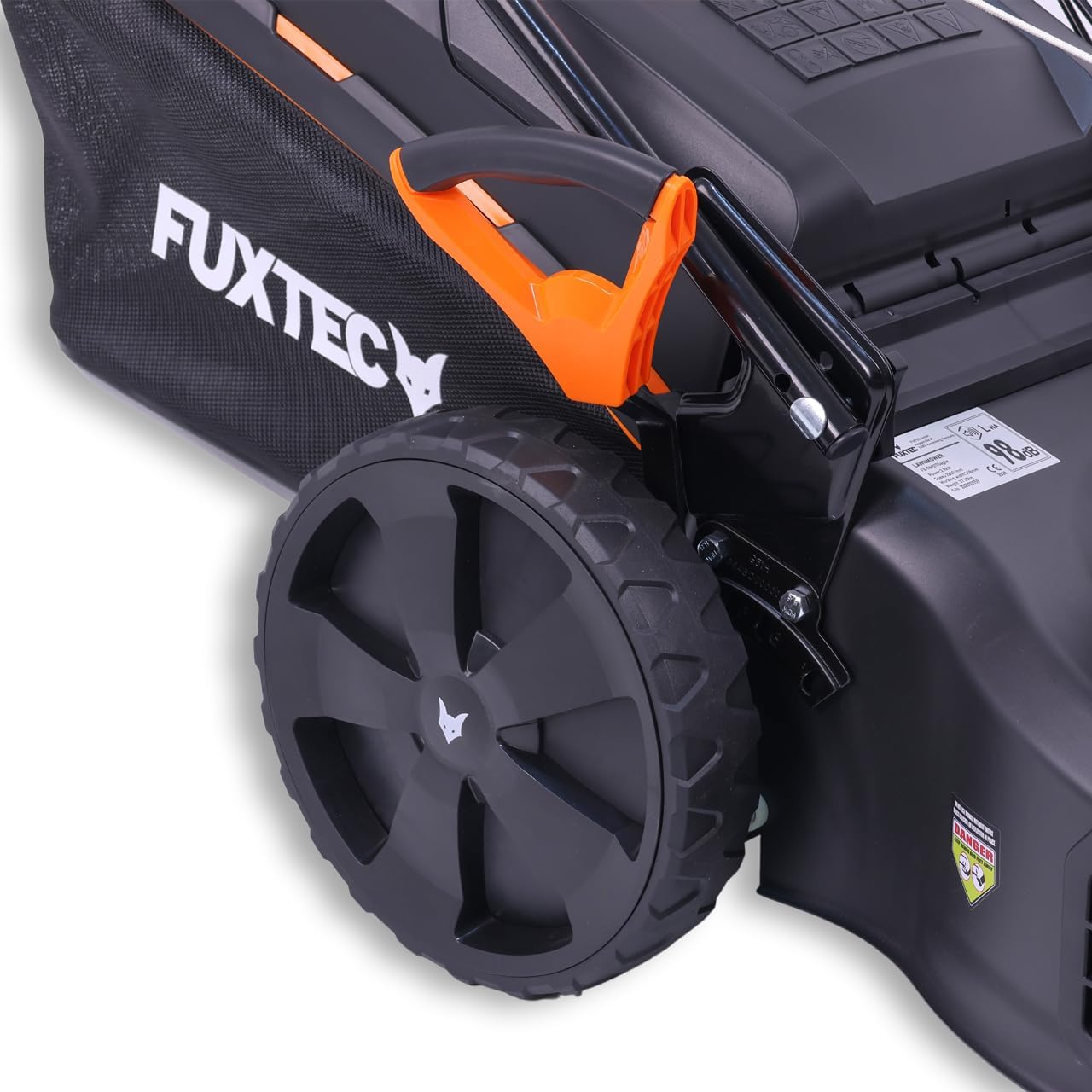 FUXTEC Tondeuse à Gazon Thermique 4 en 1 avec Roues Avant Pivotantes FX-RM5170agile - 2,9kW | Largeur de Coupe 51cm | 25mm-75mm Bac 60L, Mulching & éjection latérale