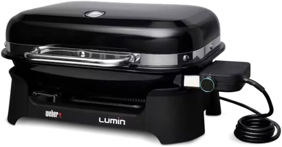 Weber - Lumin série - 2200W - grille fonte, compact, électrique