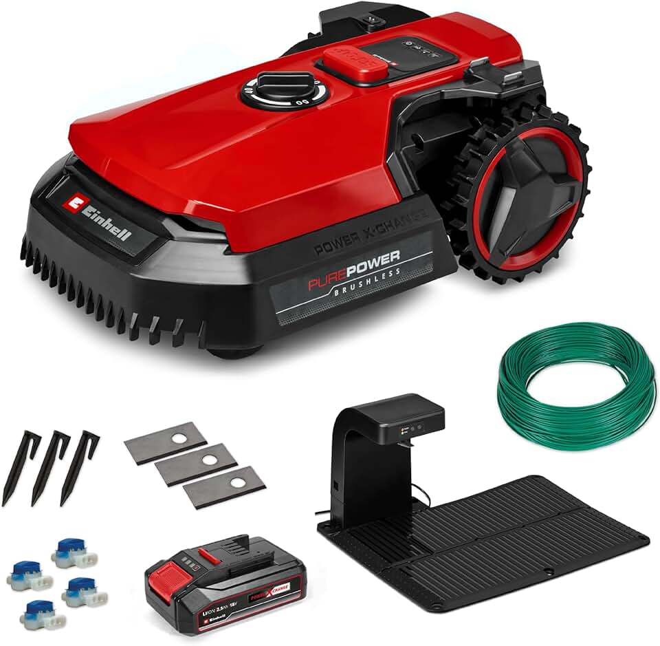Einhell - FREELEXO 500 - robot tondeuse 500 m², batterie 2,5 Ah, app mobile IPX5