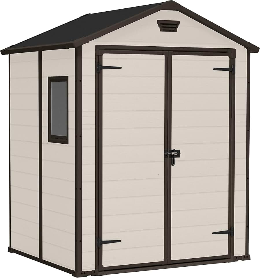 Keter - Manor 65 - 2,5m² - Abri de jardin beige, résistant, MANOR65