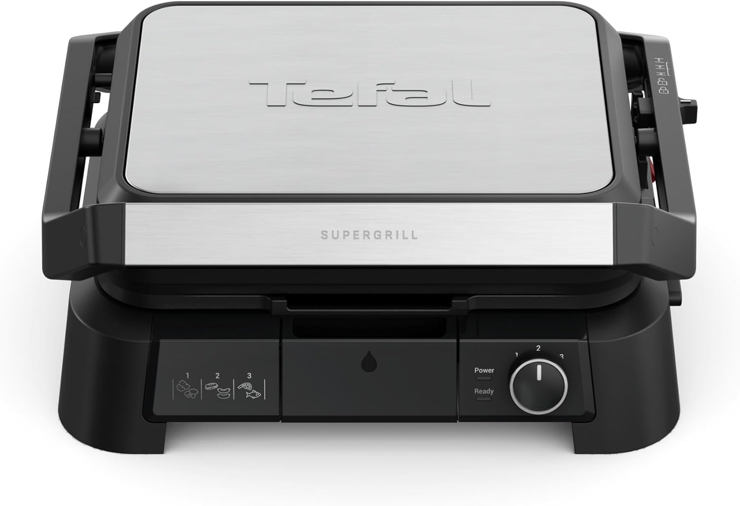 Tefal - SuperGrill 3-en-1 - thermostat réglable, 3 hauteurs, 2000W, GC510DE0