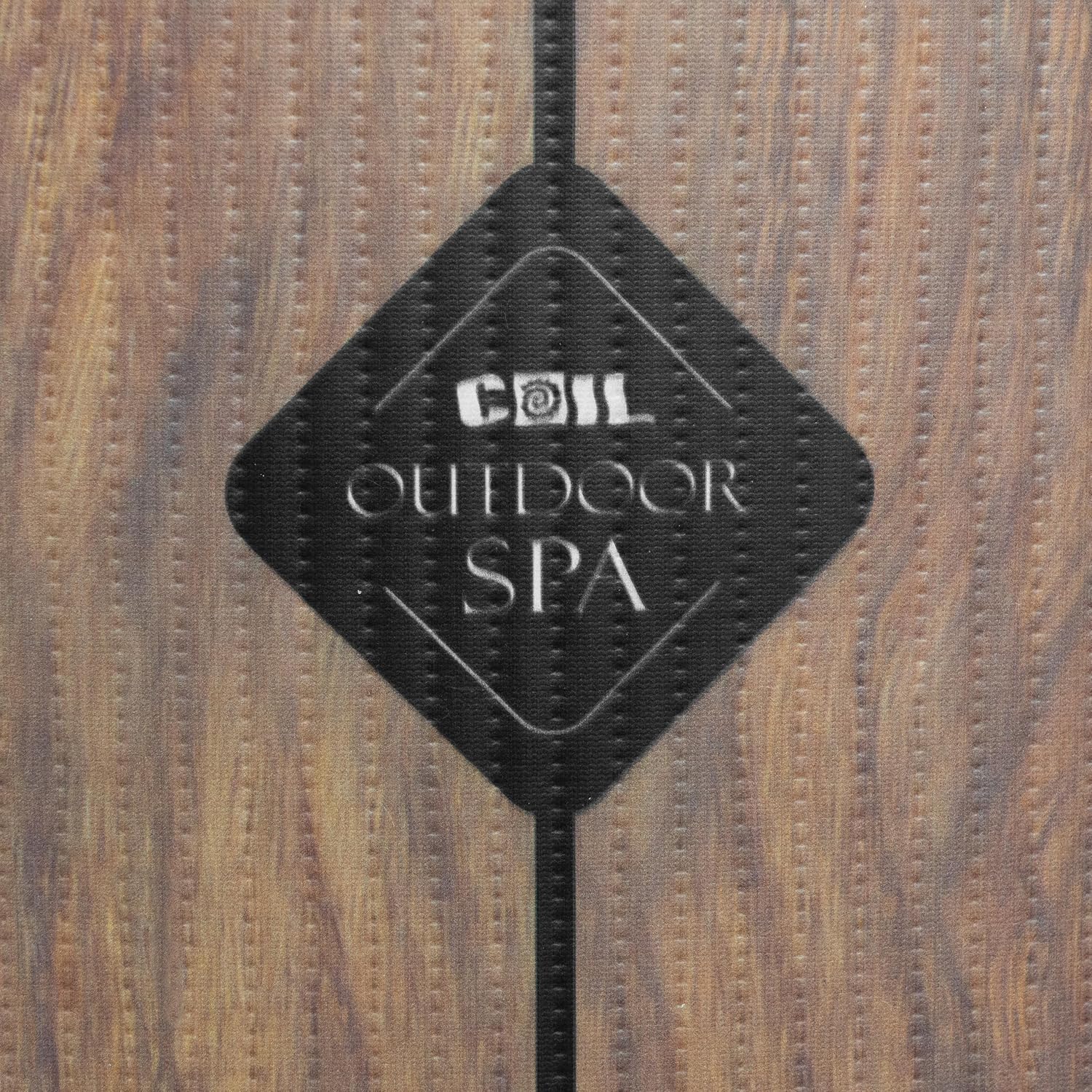 COIL - Spa gonflable 6 places DWF, aspect bois, hydromassage, gonflage rapide