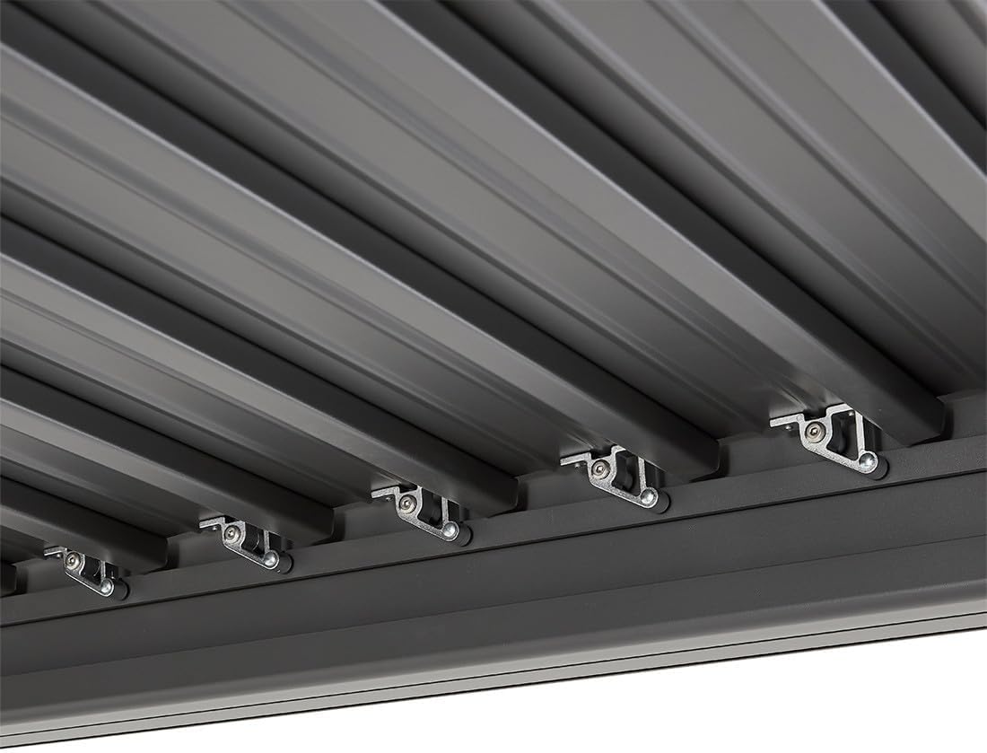 Bestmobilier - Cherry série - pergola bioclimatique 4x3m - aluminium gris anthracite