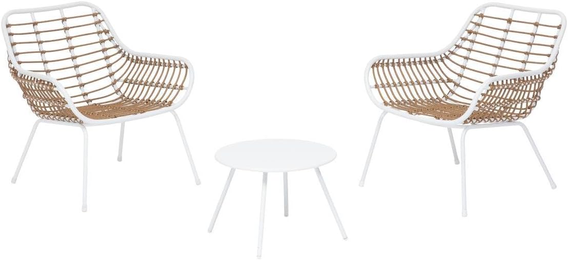 Hespéride - Paopao Duo - acier époxy blanc 2 places - compact et élégant